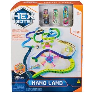 Nano Land, Sensory Toys for Kids & Cats with over 40 Pieces & 3 Nano Bots